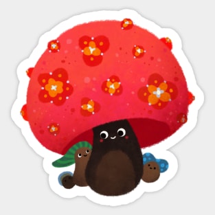 Mushroom friends Sticker